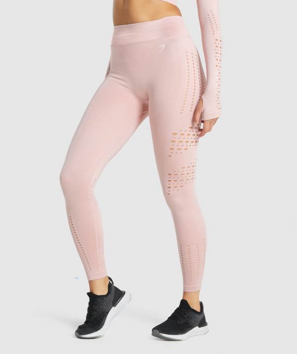 Damske Pancuchy Gymshark Glow Seamless Svetlo Ruzove | JS0571263